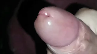 Big orgasm and a lot of sperm after abstinence close-up, sperm flows